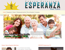 Tablet Screenshot of centrocristianoesperanza.tv